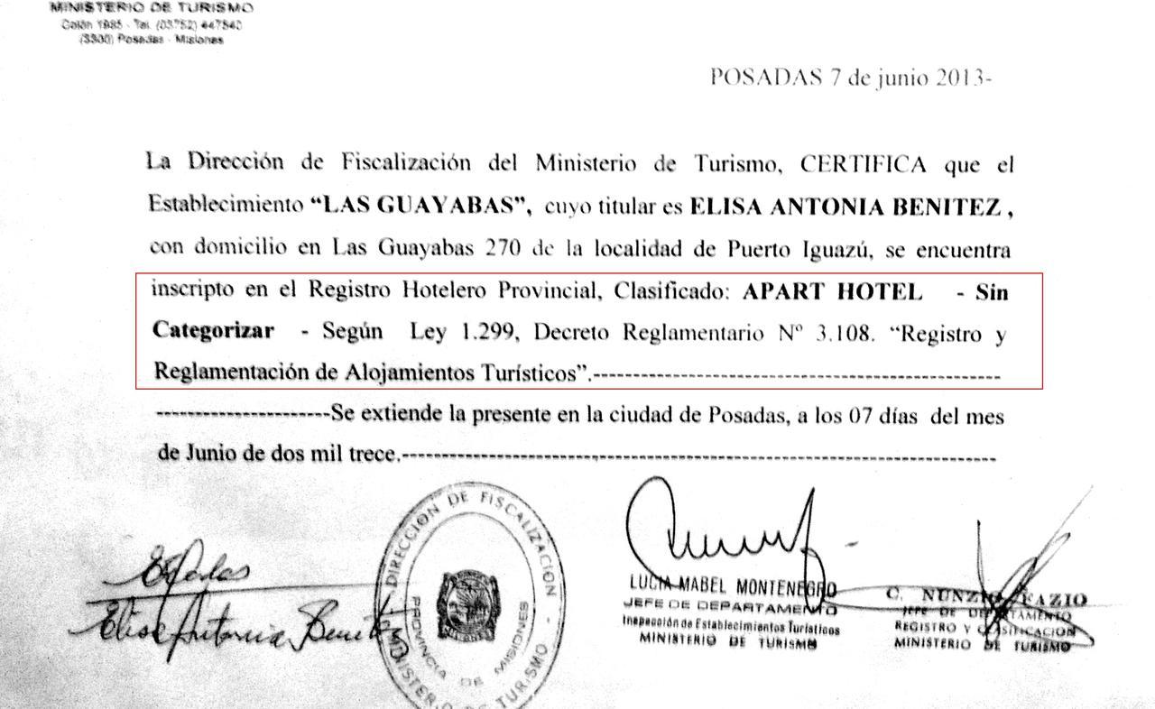 Apart Hotel Las Guayabas Puerto Iguazú Kültér fotó
